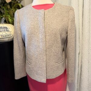 Ann Taylor Women Gray Blazer Sz 14